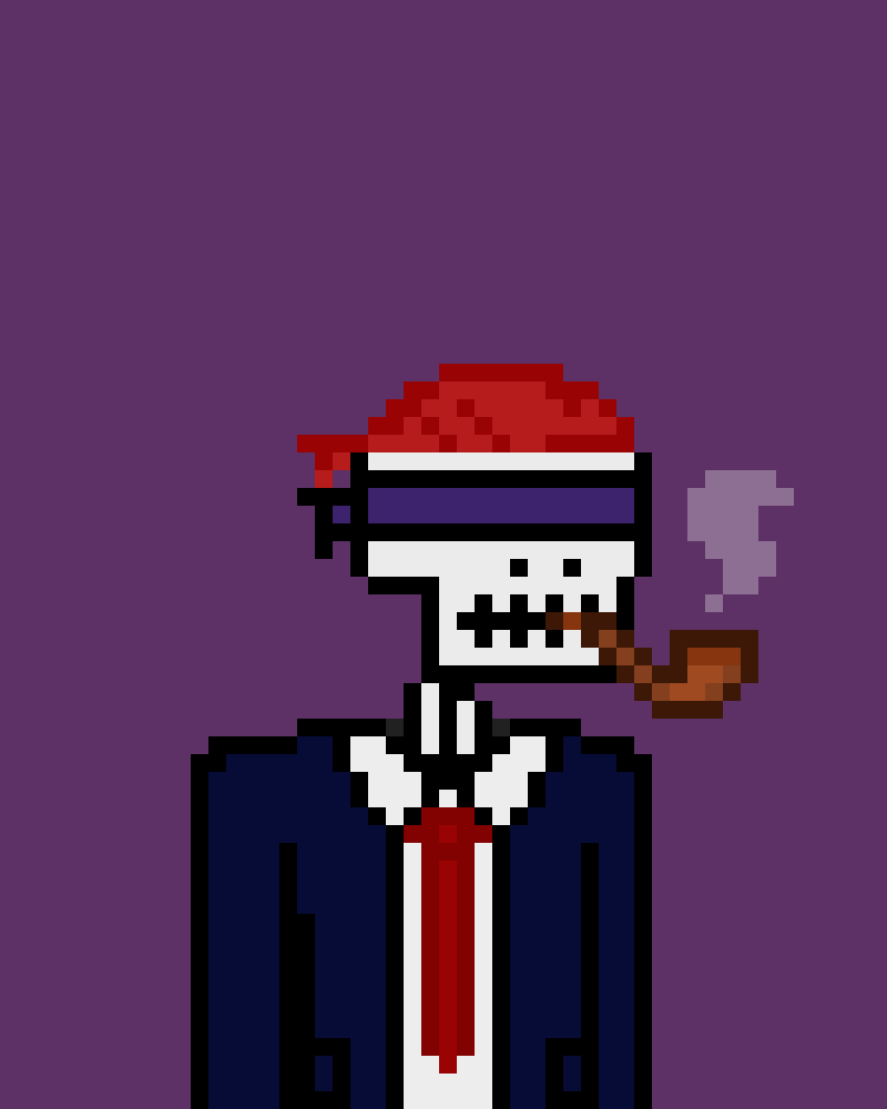 _PixelSkeletons's tweet photo. 🎓With an impeccable uniform,💀this enigmatic skeleton inspires respect and mystery.
His purple blindfold covers his eyes, hiding secrets that only he knows, while his pipe gives off smoke that evokes ancient wisdom.💨📚

#NFT #NFTGiveaway #NFTCommunity #NFTartists #nftcollectors https://t.co/QJmFqYekgx