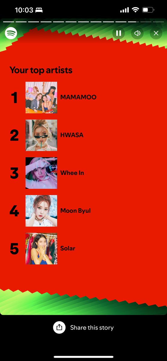 DaenerysJD's tweet photo. A Moomoo through and through 
#SpotifyWrapped #Mamamoo https://t.co/0LOF0a0qBV