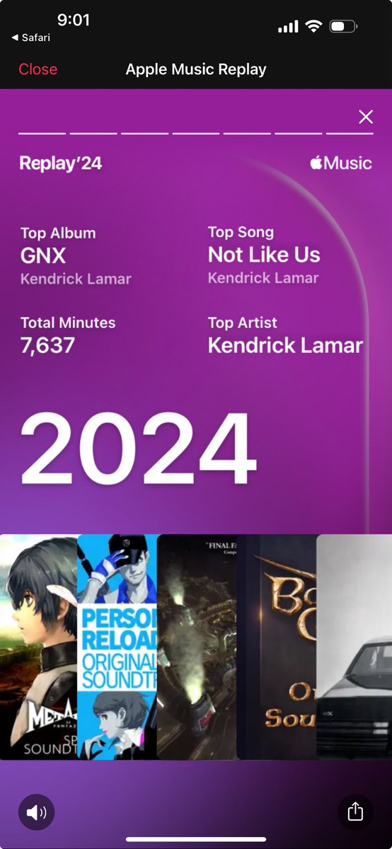 Samuel_HD's tweet photo. #KendrickLamar and Video Game soundtracks dominated my music listening this year. #NotaBot https://t.co/KzioK0xsf5