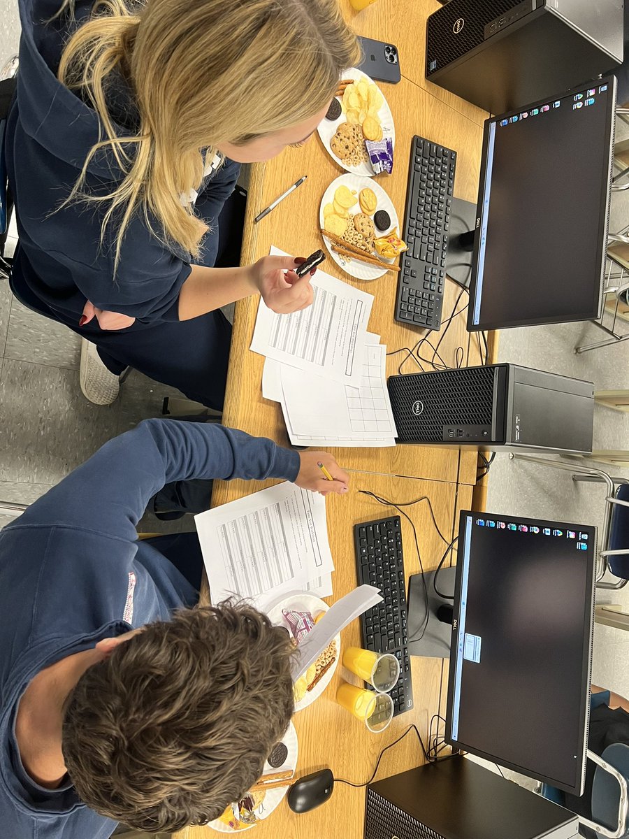 A fun day in Ms. Chisari’s Advanced Business class! Students taste tested various name brand vs. generic foods and tried to see if they could determine the difference. The class conversation lead to students discussing pros and cons of the products and consumer decisions.