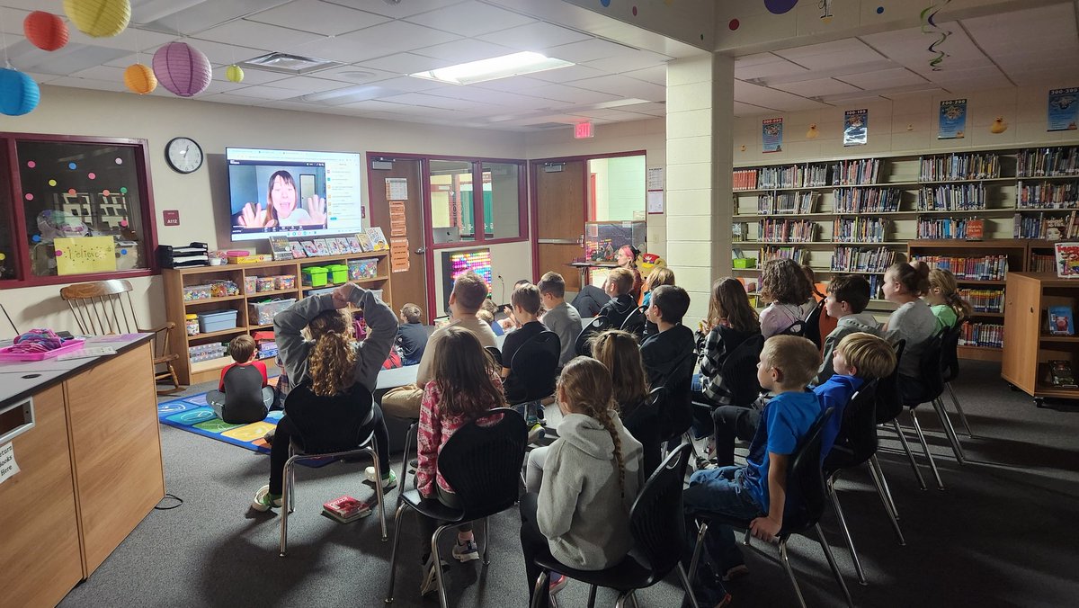 EbertSebert's tweet photo. Thank you @mackinclassroom for bringing the amazing Christina Soontornvat into our library today, and inspiring our 3rd grade students!  #reedsvillesd🖤🧡 https://t.co/zTb9i6QWIw