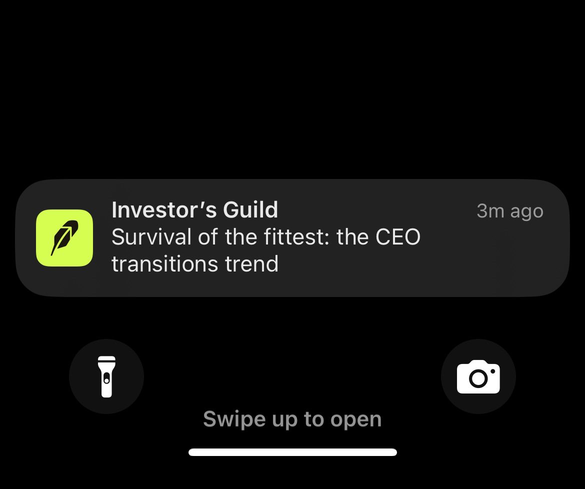 Robinhood is wild for this notification