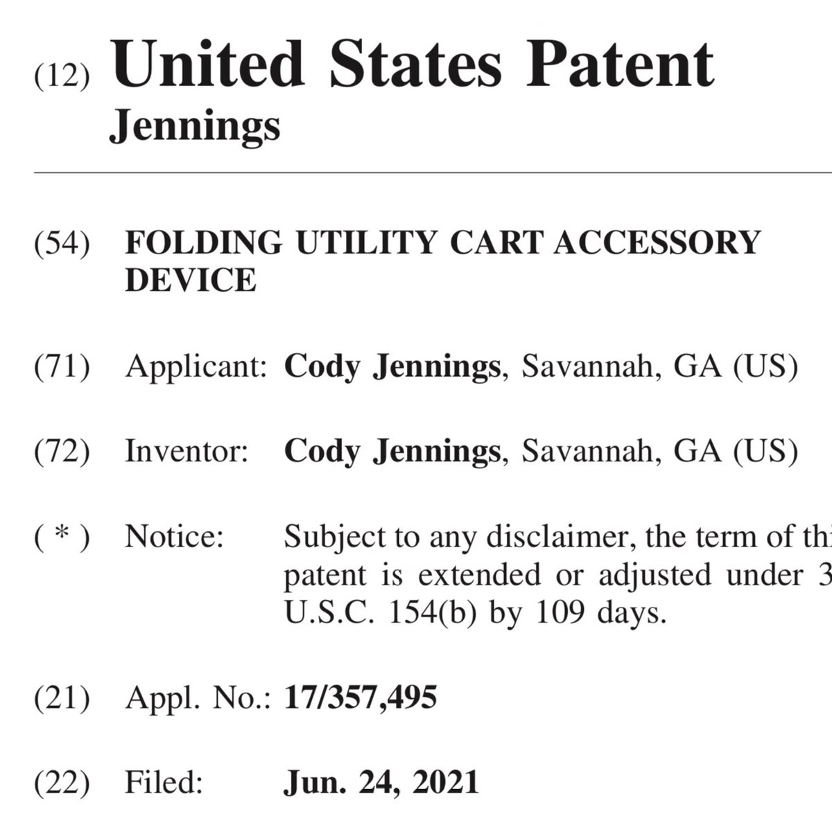 CJennings210's tweet photo. After 3+ years of meetings, calls and sleepless nights, the dream of owning a #patent has finally become a reality! 🎉

So keep an eye out and you just might see a product out in the wild with the numbers US 11,970,198 and 12,157,511 right on the side! 🤯 https://t.co/SuUX87E8mu