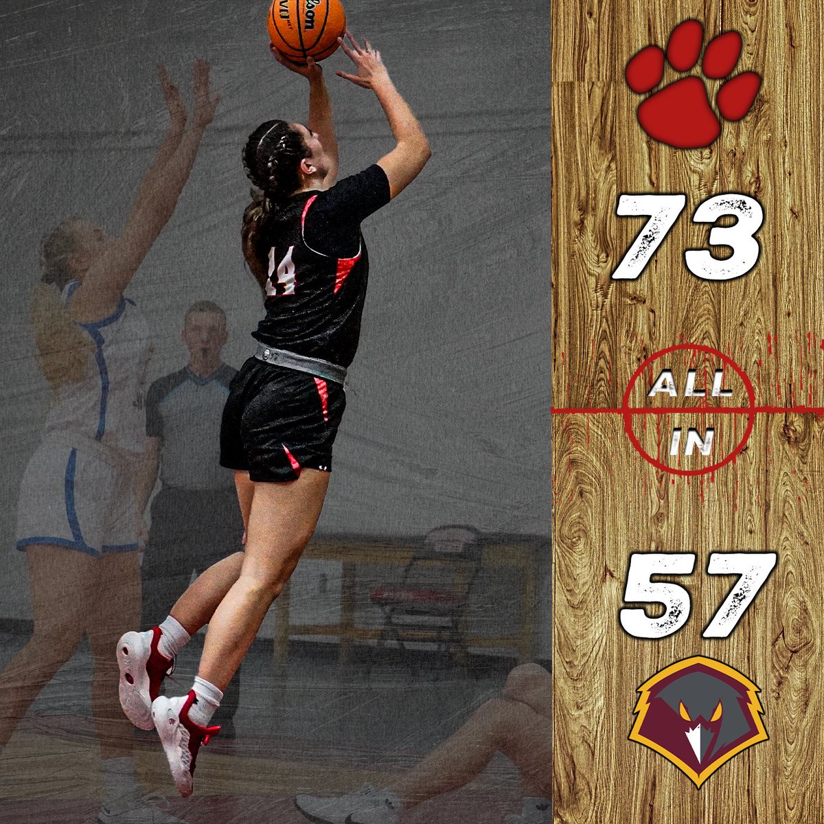 FROSTBURG_WBB's tweet image. HUGE WIN ON THE ROAD!!!! PROUD OF THESE BOBCATS!!! #ALLIN❤️🖤🤍