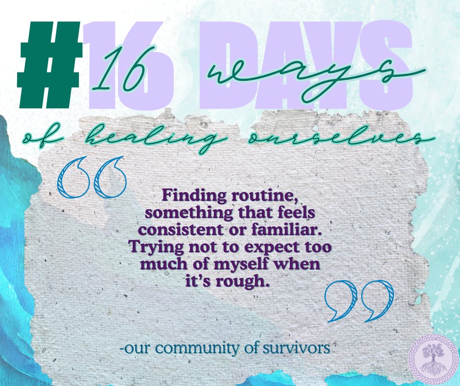 Day 12, from our community of survivors and healers. 
#16DaysOfActivismAgainstGenderBasedViolence #16DaysOfActivism #16WaysofHealingOurselves
mpssas.org
info@mpssas.com
Call our 24/7 anonymous helpline: 1-800-461-2929
Contact Linda - Intake:(705) 394-4089
