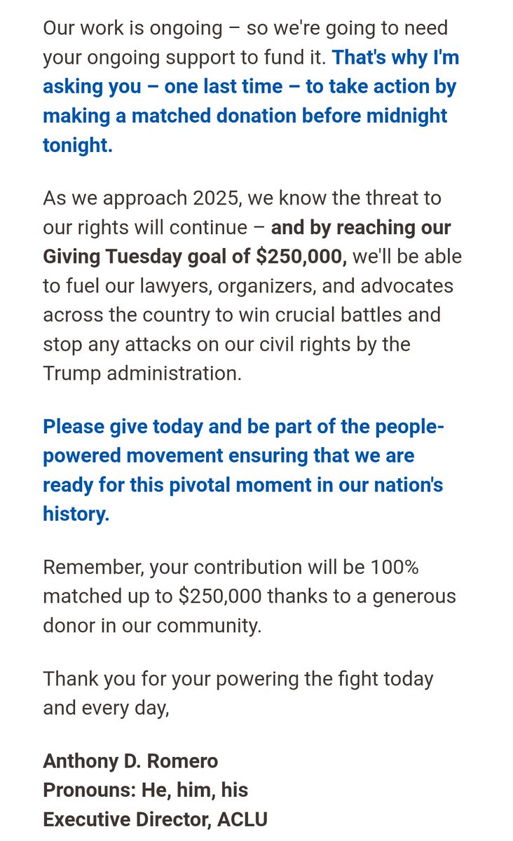smith_john98410's tweet photo. @RobertKennedyJr @realDonaldTrump @elonmusk @JDVance @TulsiGabbard @mattgaetz @jasper_truth @TinaZimmermann4 @joerogan @RealAlexJones @TuckerCarlson @ShawnRyan762 @realannapaulina @toobaffled @DefiyantlyFree @InformedMama209 @PioneerMama ACLU back at it again !!!! #defundACLU🇺🇲! https://t.co/nEcturt4hf