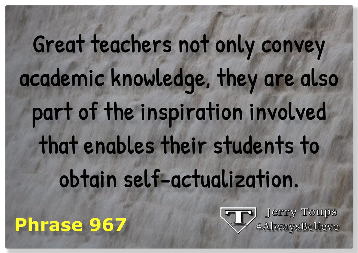 Toups_J's tweet photo. The #AlwaysBelieve #InspiredPhrase of the day.
Thur. aka FRIDAY EVE 12.5.24
Today Mr. Toups is still at the @lead4ward #think360 convention. One of the greatest beacons of positivity in staff development. https://t.co/7Zc2r26PS7