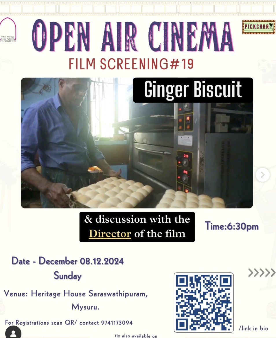 Ginger Biscuit in Heritage House Mysore, on December 8th. Do share with your friends in Mysore