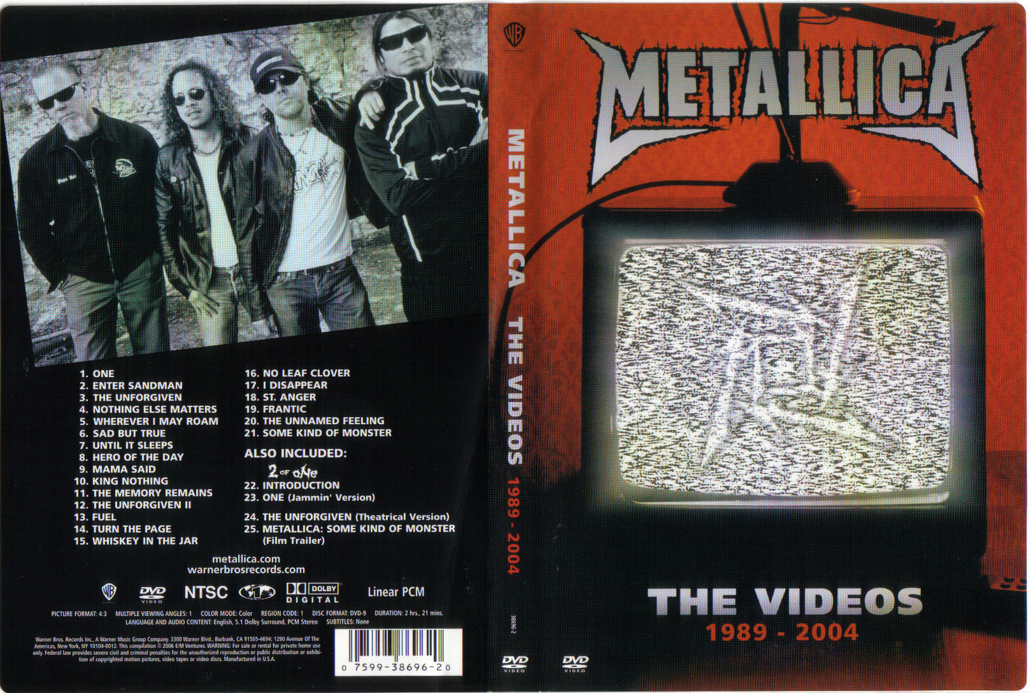 メタリカ [ザ・ビデオズ　１９８９－２００４] Amazon.com: Metallica - The Videos 1989-2004 [DVD
