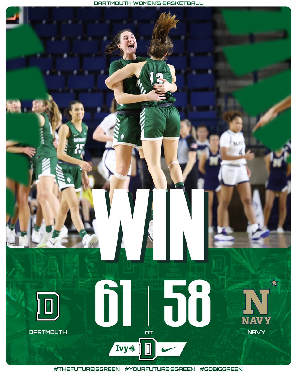Pulled out the hard-fought overtime win!

#GoBigGreen | #TheFutureIsGreen | #YOURFutureIsGREEN🌲