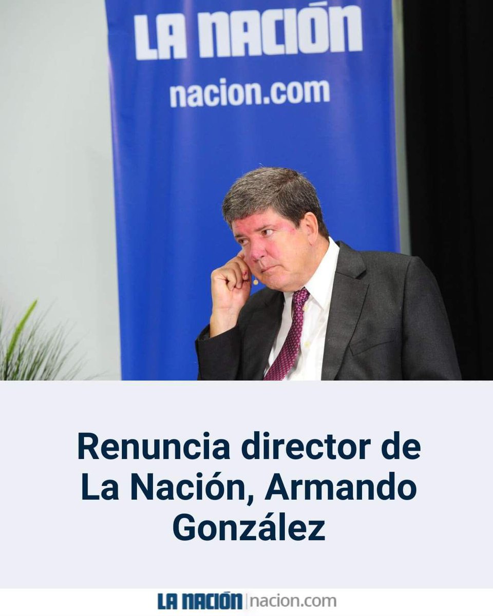 FabriAlvarado7's tweet photo. Te vas por la puerta de atrás

Los costarricenses conservadores NO olvidaremos el legado de Armando González como director de La Nación

No cubrir la multitudinaria marcha por la vida en 2017

Montar el reportaje sobre la Negrita de Los Ángeles para engañar al pueblo católico en las elecciones de 2018

Promover la agenda progre con sus amigos del PAC

Mentir en varias portadas sobre la farsa de una inexistente estructura paralela y el invento de las bolsas negras. Caso que se resolvió judicialmente a nuestro favor y La Nación 2 años después no le ha dedicado ni un renglón a esa sentencia. 

Hasta que al fin, luego de muchos años de promover el populismo periodístico y de pisotear mi profesión, -al convertir este periódico en un instrumento proselitista, en vez de un medio de comunicación profesional, serio y objetivo-, el señor González cae en medio de la deshonra, los cuestionamientos y la justicia del cielo. 

Se va por la puerta de atrás don Armando, y será recordado como quien valiéndose de su plataforma le hizo el juego al PAC para mantenerlo en el poder 8 años, con el apoyo de importantes líderes del PUSC, PLN y el Frente Amplio, por medio de la difamación y manipulación descarada que hizo en 2018.   

No don Armando, su forma de hacer periodismo no fue necesaria, fue más bien nefasta. Y sí, debemos defender el periodismo, el buen periodismo, no el activismo, que como el suyo, le hizo tanto daño a nuestro país. 

Estoy seguro de que Costa Rica no lo extrañará.