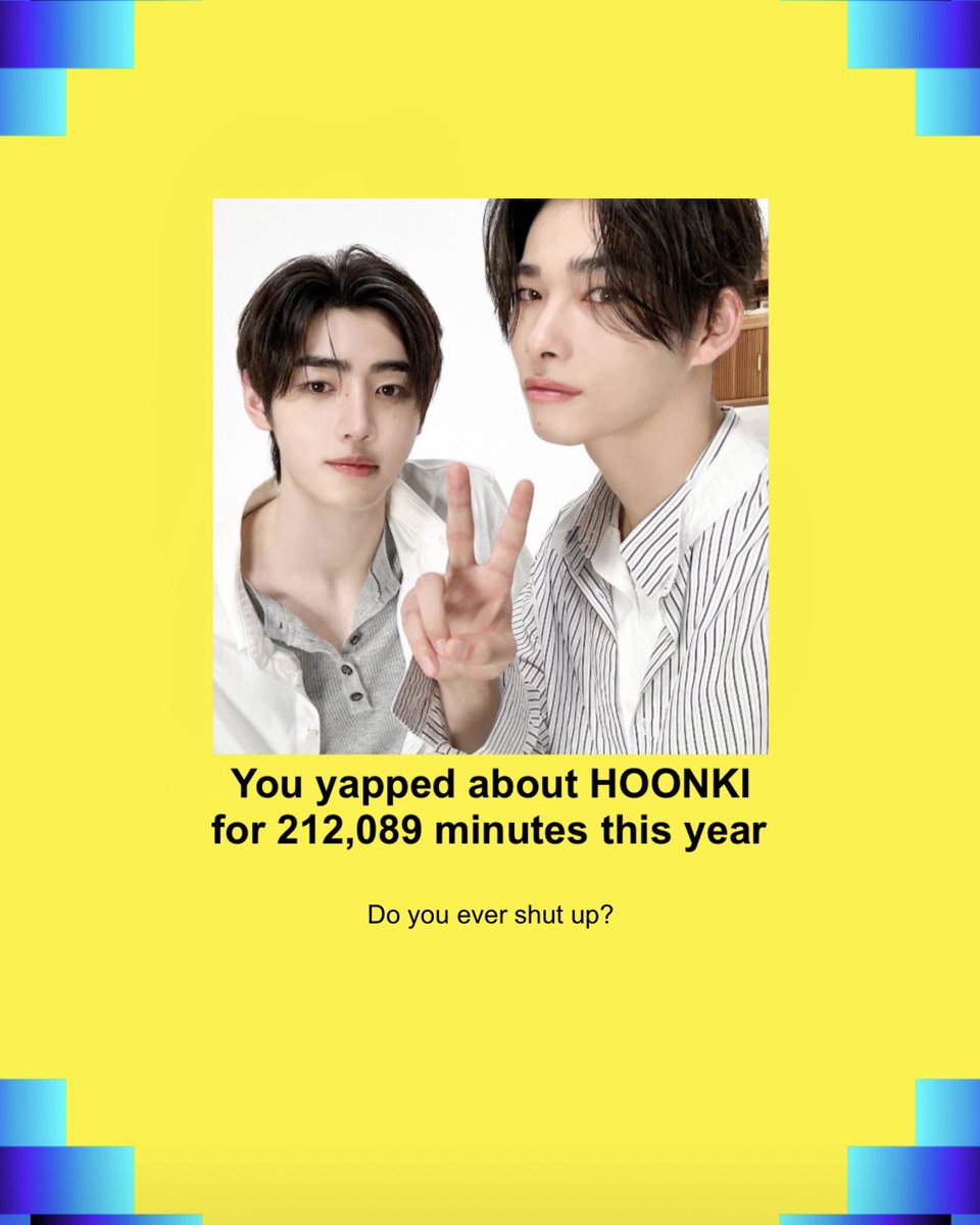 120809gallery's tweet photo. spotify wrapped is out! 😁

#SUNGHOON #NI_KI https://t.co/fLaigQjtiU