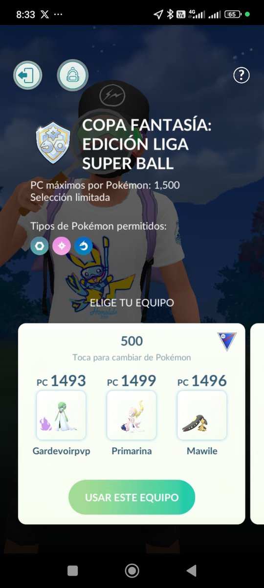 Empezando la liga Pokémon go 
#PokemonGOCommunityDay