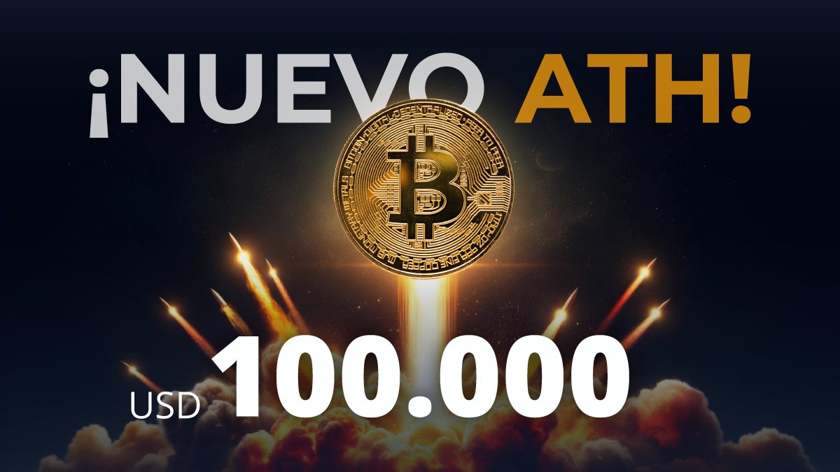 Bitcoin logró romper la marca de los 100k. Tenemos nuevo ATH.