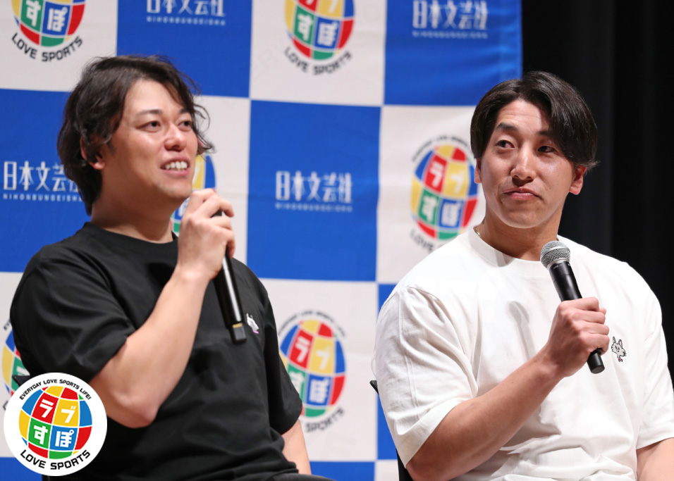 love_spo1010's tweet photo. 【ナシガチFes!! レポート】
突っ込み放題の質問タイムやアカペラ熱唱の自由過ぎる90分！『ラブすぽ』に帰ってきた高梨雄平＆大勢の“ナシガチ”コンビが750人のファンの前でやりたい放題！ - #ラブすぽ
⏬️レポートはこちらから ⏬️
https://t.co/6EZ21b8KRi
@yuhei_takanashi

巨人の高梨雄平＆大勢コンビによるトークショー「ナシガチFes!!」で本音ぶっちゃけ！ジャイアンツファンなら誰もが知る仲良しの先輩後輩コンビ“ナシガチ”が約束通りセ・リーグ優勝という手土産を持って『ナシガチFes!!』に帰ってきてくれました。
その模様をお伝え!!

#巨人 #読売巨人軍 #高梨雄平 #大勢 #梅澤アナ
#ナシガチ #ナシガチフェス #ナシガチfes