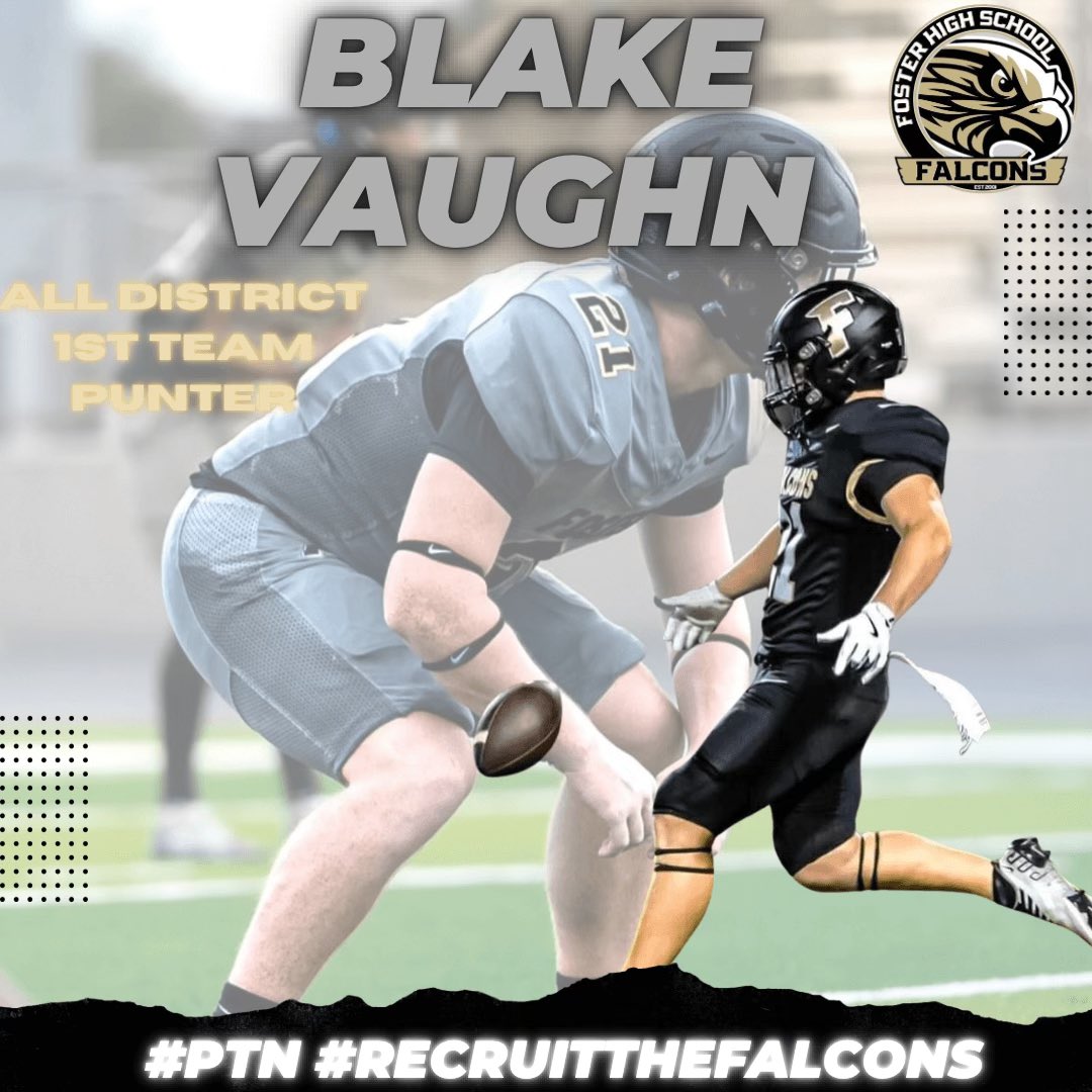 Blake Vaughn (@b_vaughn21) on Twitter photo Blessed to revive 1st team all district punter!
<a href="/Coach_JDavidson/">Justin D. Davidson, M. Ed.</a> <a href="/CoachShaneHanks/">Shane Hanks</a> Blessed to revive 1st team all district punter!
<a href="/Coach_JDavidson/">Justin D. Davidson, M. Ed.</a> <a href="/CoachShaneHanks/">Shane Hanks</a>