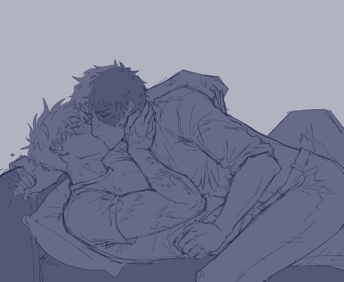 clearly they did not make it to the high school reunion afterparty #todobaku #rkgk