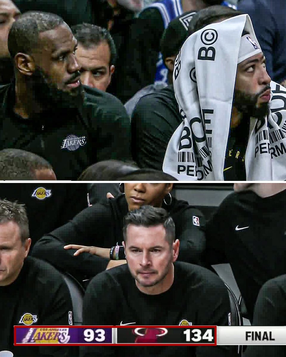 SportsCenter's tweet photo. LAKERS LOSE BY 41 IN MIAMI 😳

Tyler Herro and the Heat hand the Lakers their worst loss of the season. https://t.co/jbx3Jx91Qz