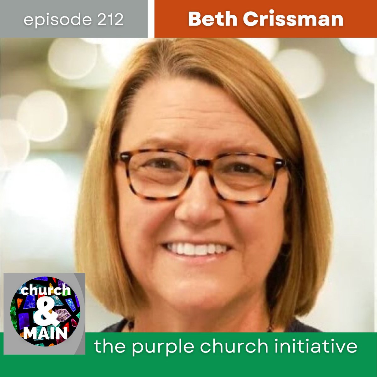 churchandmain's tweet photo. We have a new episode up with Beth Crissman talking about the Purple Church Initiative, an effort to bridge the partisan divide within churches. Listen to the episode: https://t.co/t3fGEkkAYA https://t.co/p7RFoUmHef