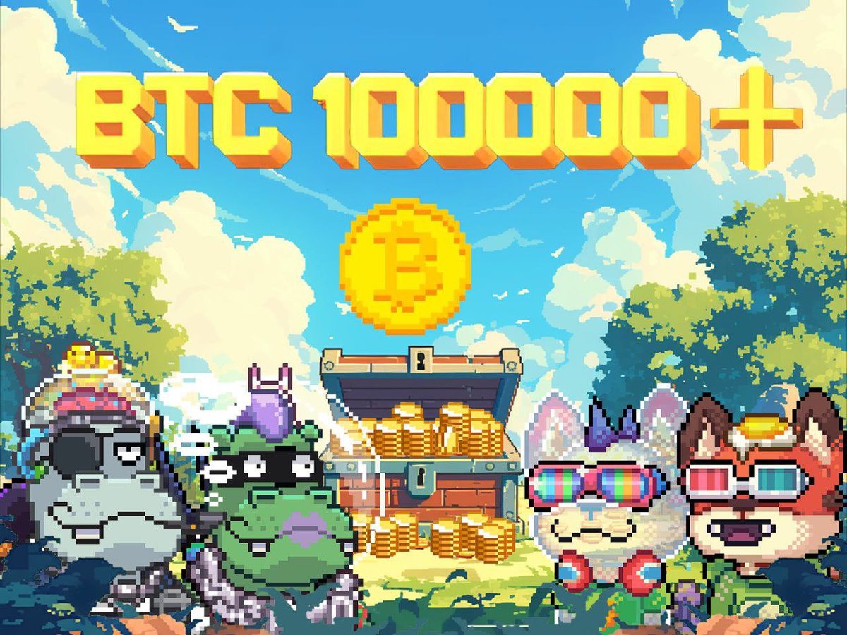 JOMOHippo's tweet photo. #Bitcoin just hit $100,000! 🚀 

Thrilled to witness this historic moment with the amazing #JOMOHippo and #FuzzyFox fam🦛🦊. 

Let’s celebrate! 🎉 

#BTC #Crypto #JOMOHippo #FuzzyFox https://t.co/t6CYEY2Z8d