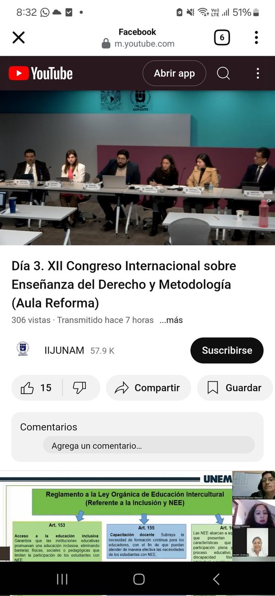 Les comparto el link del Congreso Internacional de Enseñanza del Derecho y Metodología de la Investigación Jurídica del <a href="/IIJUNAM/">Instituto de Investigaciones Jurídicas, UNAM</a>  donde tuve el gusto y honor de participar. #UNAM 

youtube.com/live/3ehDD90bZ…