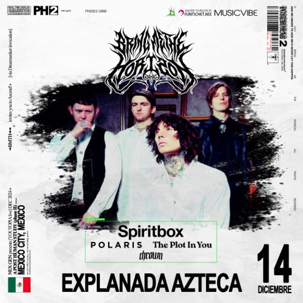 rockkk_me's tweet photo. #BringMeTheHorizon | ¡Bring Me The Horizon regresa a México con un enorme concierto en la Explanada Azteca, presentando su nuevo disco POST HUMAN: NeX GEn! 💿

#BMTH #Spiritbox #Polaris #ThePlotInYou #Thrown #ExplanadaAzteca #MexicoCity #CDMX #PostHuman #NeXGEn https://t.co/G7Lcq7VWBu