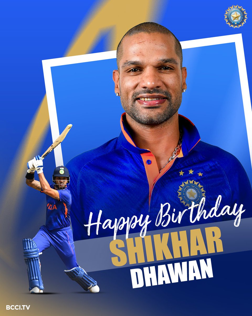 karthiiiiiii93's tweet photo. Happy Birthday Shikar Dhawan🏏 Gabbar💙
#Superbirthday #Dhawan #BCCI #Lefthander #TeamIndia #Gabbar https://t.co/kNIuAyVQjQ