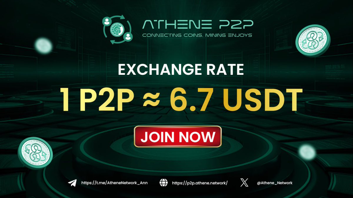 🤑 New P2P Revenue Sharing Rates This December

⬆️ P2P Revenue Sharing (p2p.athene.network/revenue) is leveling up this December! ✨ The exchange rate from P2P to USDT has been boosted to 1 P2P = 6.7 USDT.

✨ Additionally, remember to meet the participation requirement by