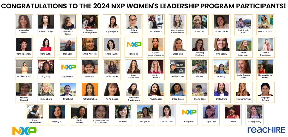 We’re thrilled to celebrate <a href="/NXP/">NXP</a> Semiconductors' second Women's Leadership Program powered by reacHIRE! Over the past six months, this incredible group of talented women has gained new skills and more. Join us in congratulating these inspiring leaders!