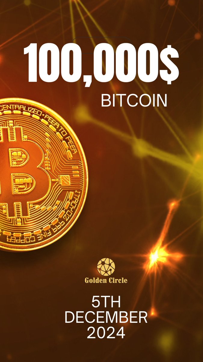 Welcome to the 6-digit club! 🚀 Bitcoin just hit $100,000! 🌟 The future is here. #Bitcoin100K #CryptoMilestone