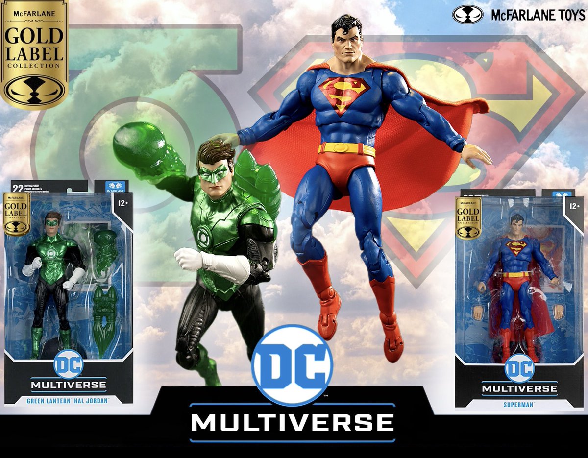 ToyWanderer's tweet photo. 🚨 Walmart - In-Stock Online 🚨 

McFarlane - DC Multiverse 
            - Gold Label - 

SUPERMAN: Action Comics
  ~ $22.99
https://t.co/KkbdZRBBq2

GREEN LANTERN: Hal Jordan
  ~ $22.99
https://t.co/YcibQwRO78

#mcfarlanetoys #dcmultiverse #dccomics #superman #greenlantern https://t.co/2DjRKlGEwN