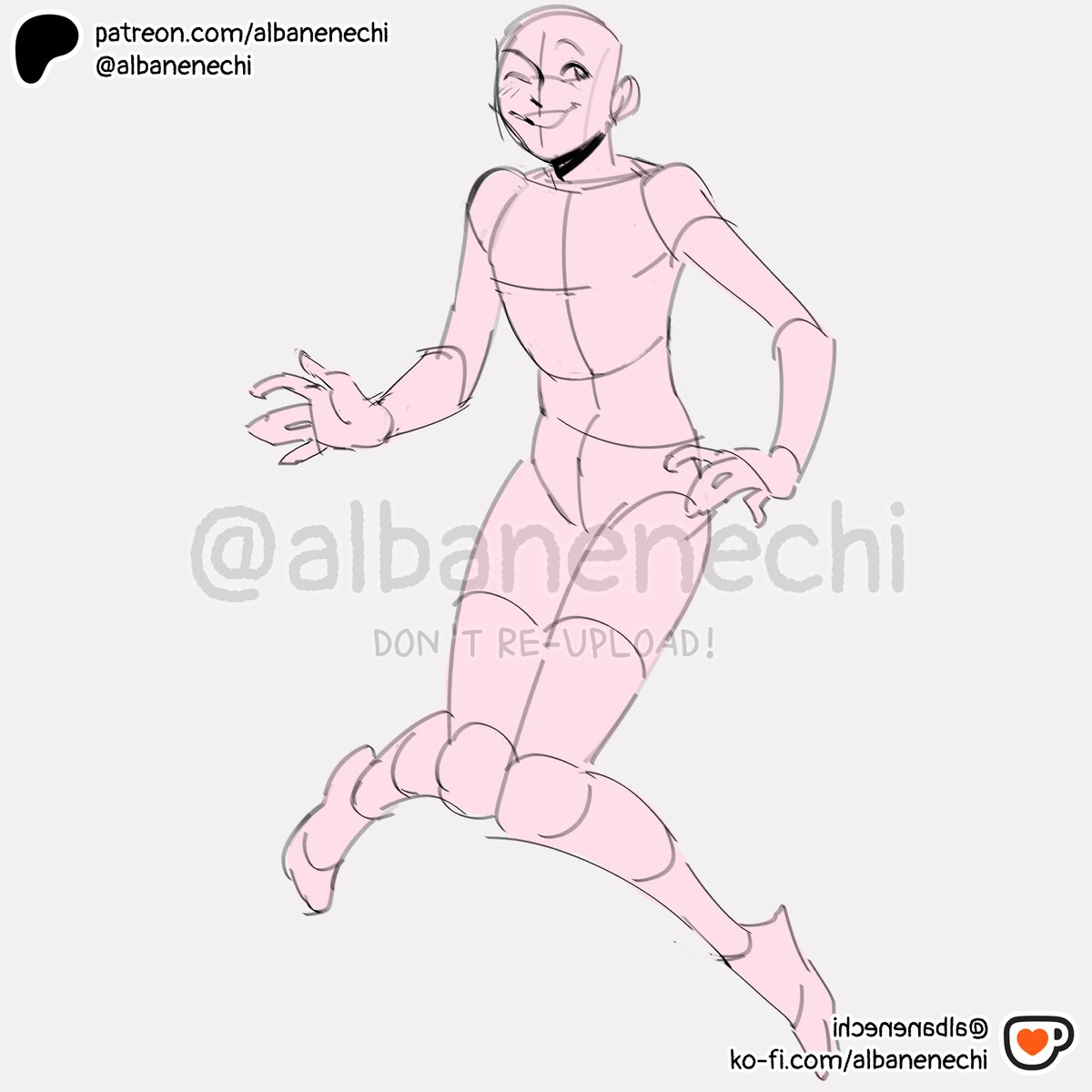 Drawing bases and pose reference pt 54 sorry for the delay guys :') as ...