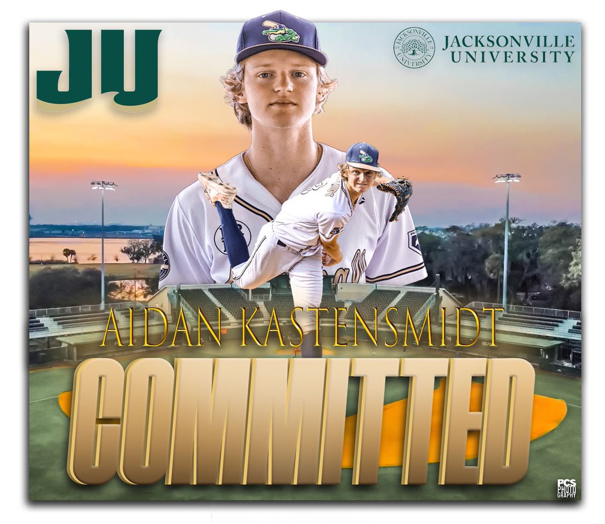 Congratulations 2026 Aidan Kastensmidt on his commitment to Jacksonville University! Aidan is in his 9th year playing with Gatorball and we are so proud of who you are and the player you have become! #Lifer #10yrplan