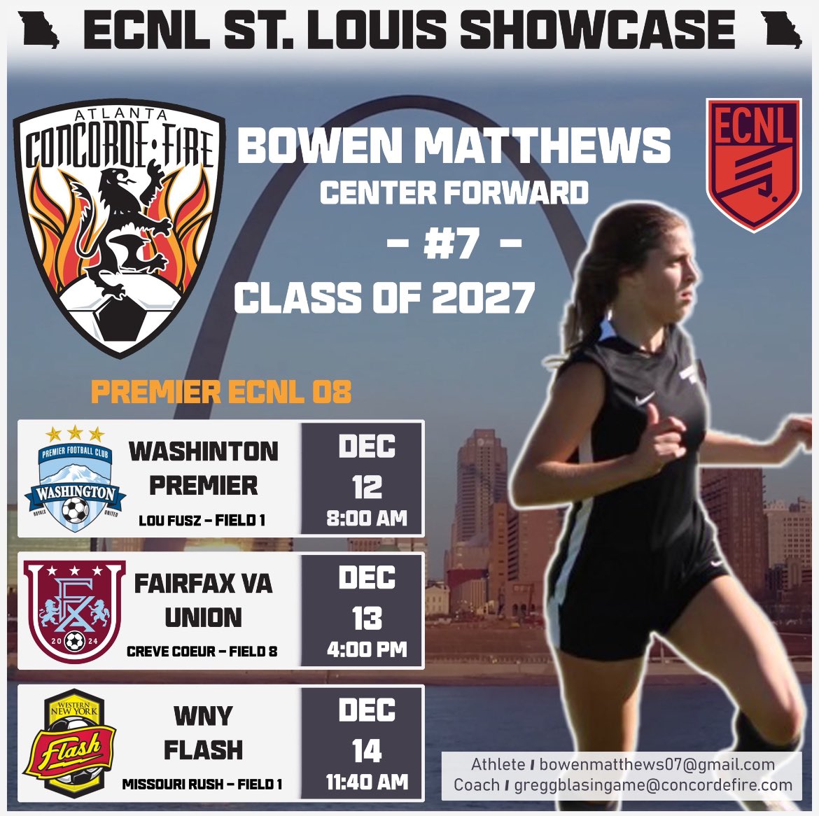 St.Louis schedule!! So excited to get out there and play. <a href="/ImCollegeSoccer/">College Soccer Truth ™</a> <a href="/TheSoccerWire/">SoccerWire</a> 
<a href="/ECNLSoutheast/">ECNL Southeast Girls</a> 
<a href="/ImYouthSoccer/">ECNL/GA/Recruiting/College Soccer</a>