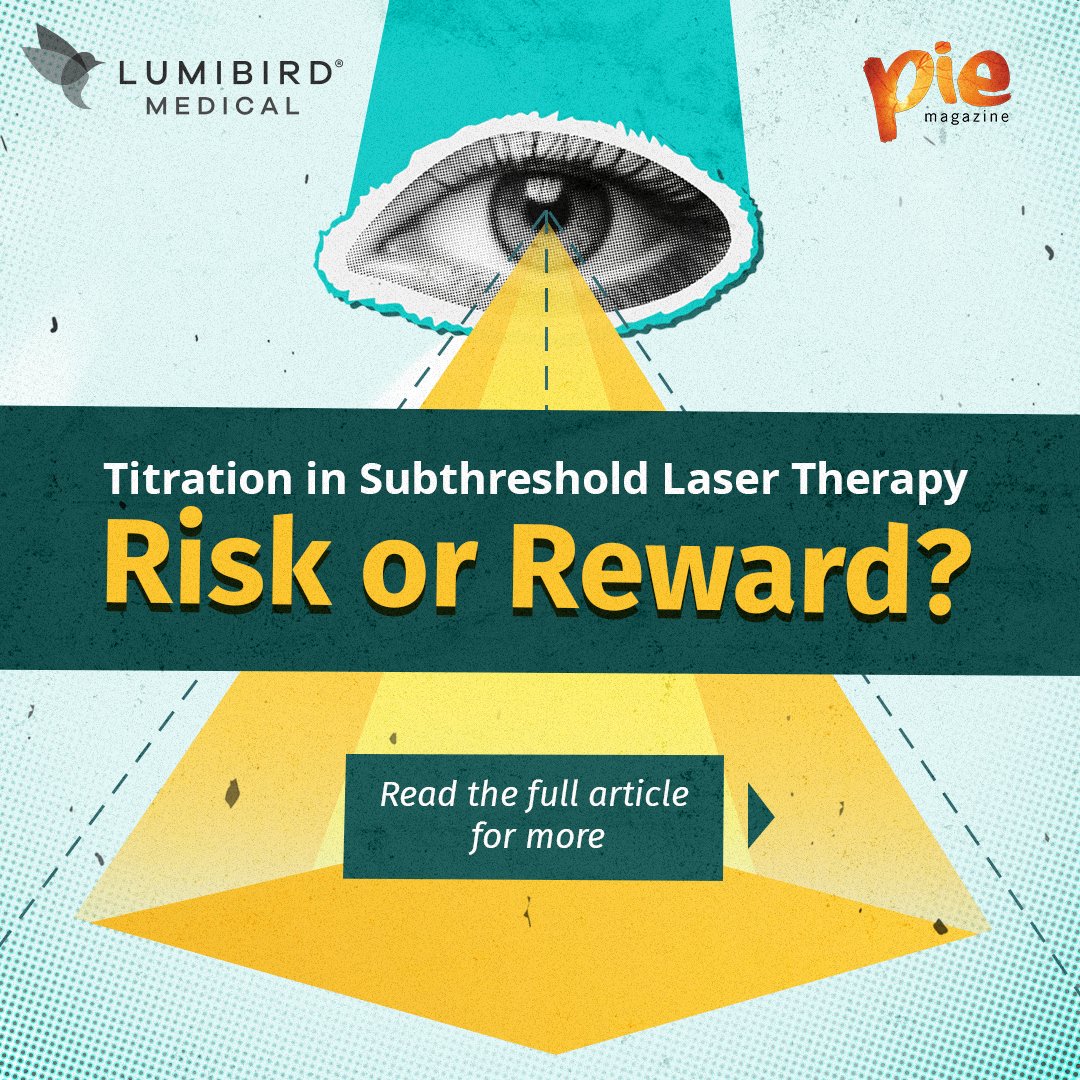 MediaMICEgroup's tweet photo. Should titration be part of subthreshold laser treatments? Experts share the pros and cons. Read the full article here https://t.co/VtnMfeFP19
#SubthresholdLaser #Retina #PIEMagazine #MediaMICE https://t.co/LjRsdr5cLi