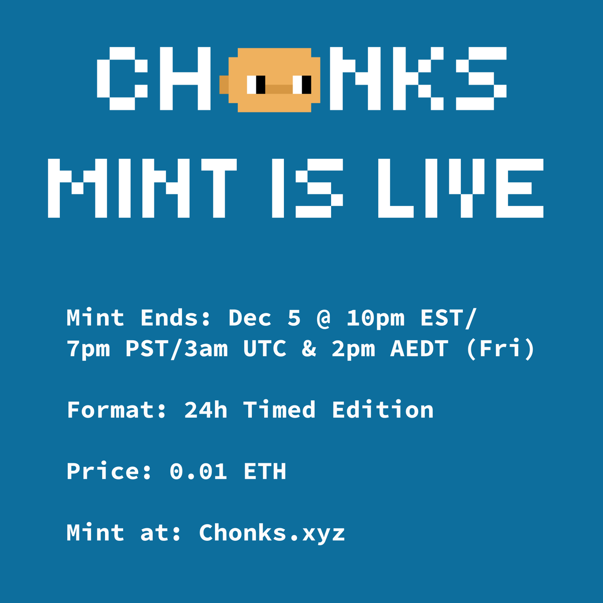 backseats_eth's tweet image. The Chonks mint is live at chonks [dot] xyz!