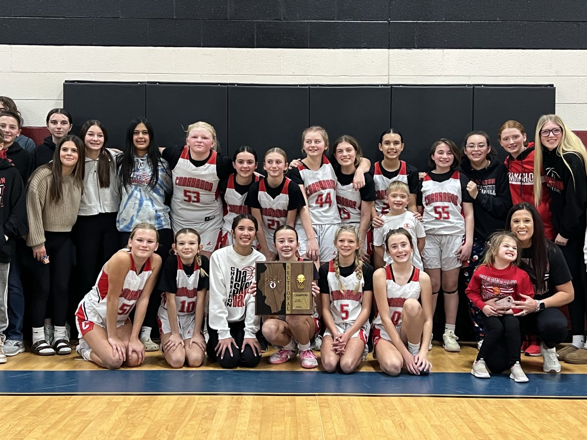 cuphoff's tweet photo. Congratulations to the 7th grade girls basketball team and Coach Schwartz for winning Sectionals and advancing to State! https://t.co/h6gQe2TcmD