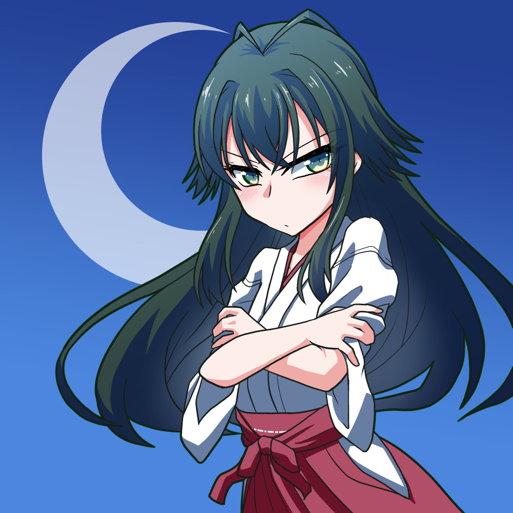 「今日は11月35日なので、いい巫女の日ですね。(1年ぶり5回目)手毬の巫女適正?」|楓蛙のイラスト