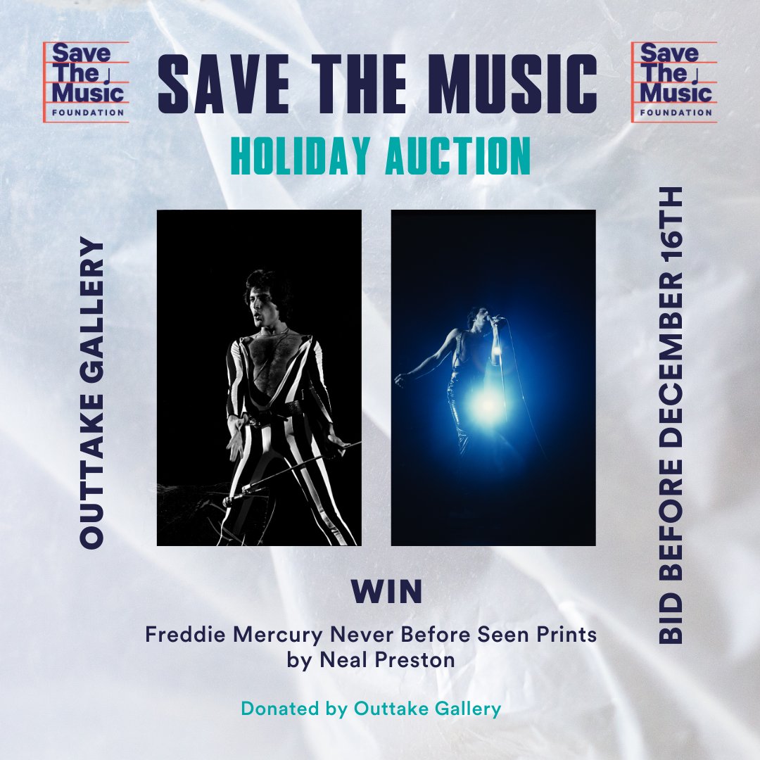 savethemusicfdn's tweet photo. Don’t miss our auction of the year, LIVE until December 16th! Bid on exclusive experiences and items from artists like @SabrinaAnnLynn,  @johnlegend,  @GreenDay, and more! Every winning bid helps support #musiceducation programs for students nationwide! https://t.co/tF90kKQ3HM https://t.co/o7Skxp7szi