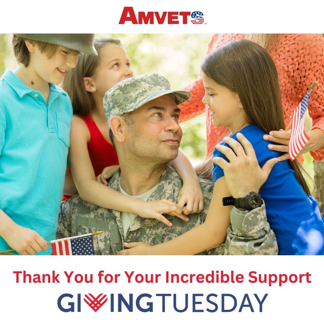 Thank you for giving generously in support of Veterans and their families on Giving Tuesday. 💙

Your contributions will:
✅ Help Veterans access benefits
✅ Suicide awareness resources 
✅ Furnish homes for formerly homeless Veterans