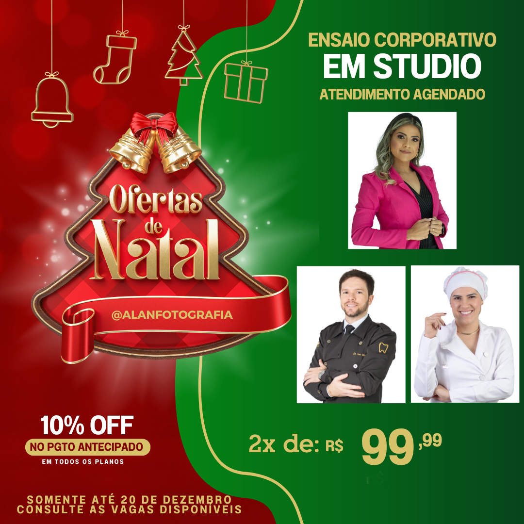 alanrones's tweet image. **Últimas vagas para fotos de Natal! ** Garanta já seu ensaio e registre momentos inesquecíveis com sua família! Poucas datas disponíveis:  Entre em contato pelo WhatsApp (61) 9.9198-2880 Descontos especiais para pagamento à vista!
 #AlanFotografia #FotosNatalinas #EnsaioFamília