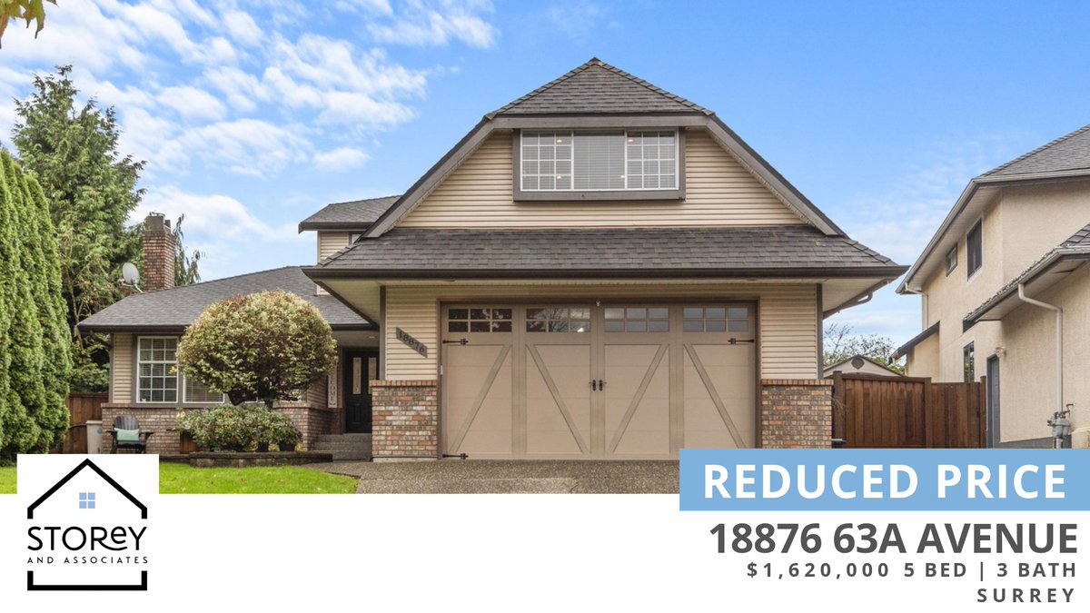 TINASHAWREALTOR's tweet photo. 📍 Reduced Price 📍 This recently reduced home at 18876 63a Avenue in Surrey won't last long, so, don't wait to set up a showing! Reach out here or at (604) 417-9899 for more information! https://t.co/NgU2TMsRXr https://t.co/aQGGEjURHl