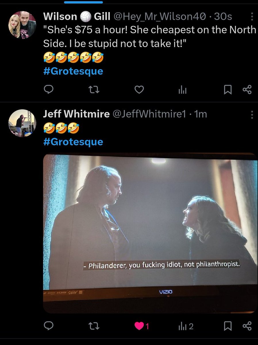 Hey_Mr_Wilson40's tweet image. We obviously love this scene @JeffWhitmire1
#Grotesque