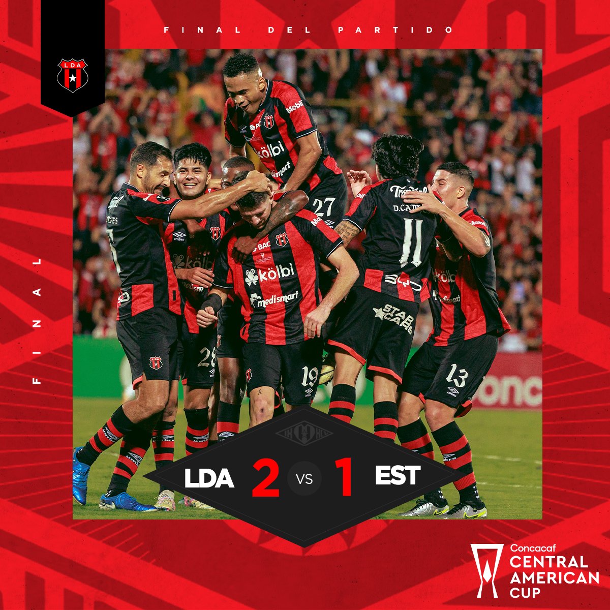 ⌛ SEÑORAS Y SEÑORES… ¡¡¡SOMOS BICAMPEONES -INVICTOS- DE CENTROAMÉRICA!!!

❤️ ¡¡ESTO ES LA LIGA, CARAJOOOOOO!! 🖤