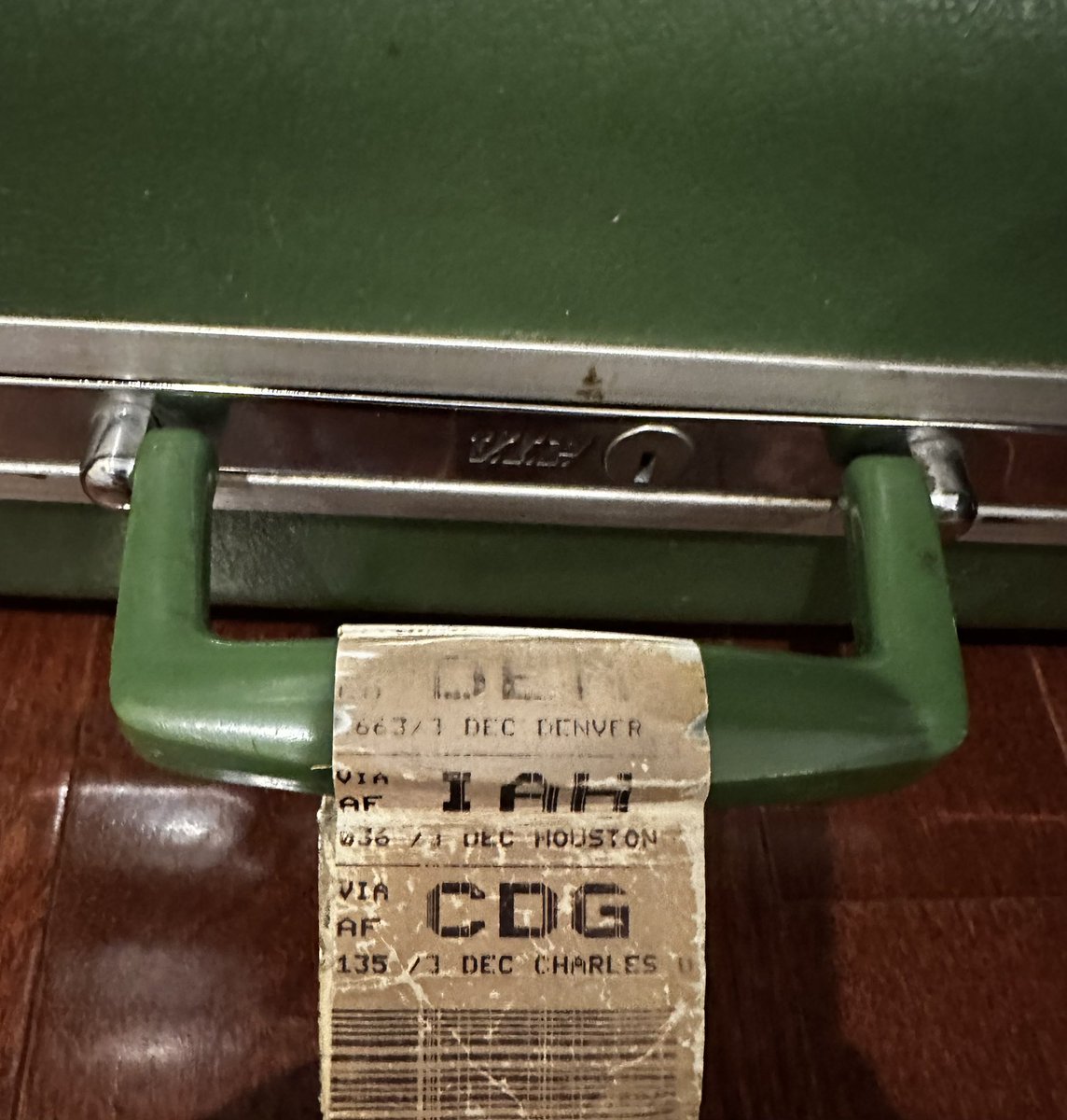 26 years after arriving in US. The baggage tag is still there showing multiple halts of the long journey. It has been a great ride since arriving in Beautiful Boulder to now in Boston Strong.
