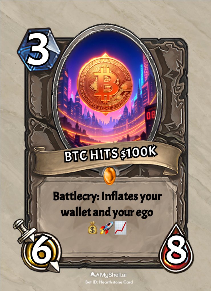 Let's celebrate BTC $100k party with your favorite AI agent  ⤵