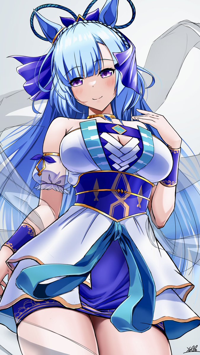 この時期になるとこのアルダンの衣装を思い出しますね〜
#ウマ娘 #メジロアルダン 