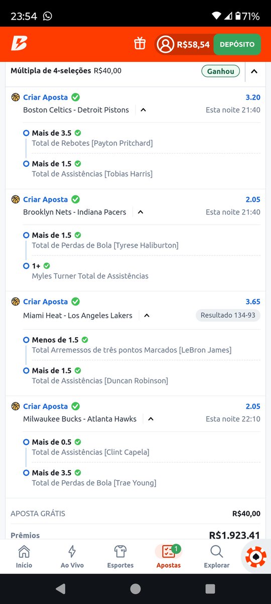 Mais um dia bom pra krl, eu amo basquete 🤑🤑✅