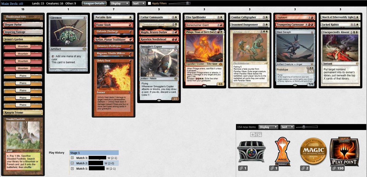 🏆#2 - Second trophy on Vintage Cube, is boros the new meta? #mtgo #vintagecube