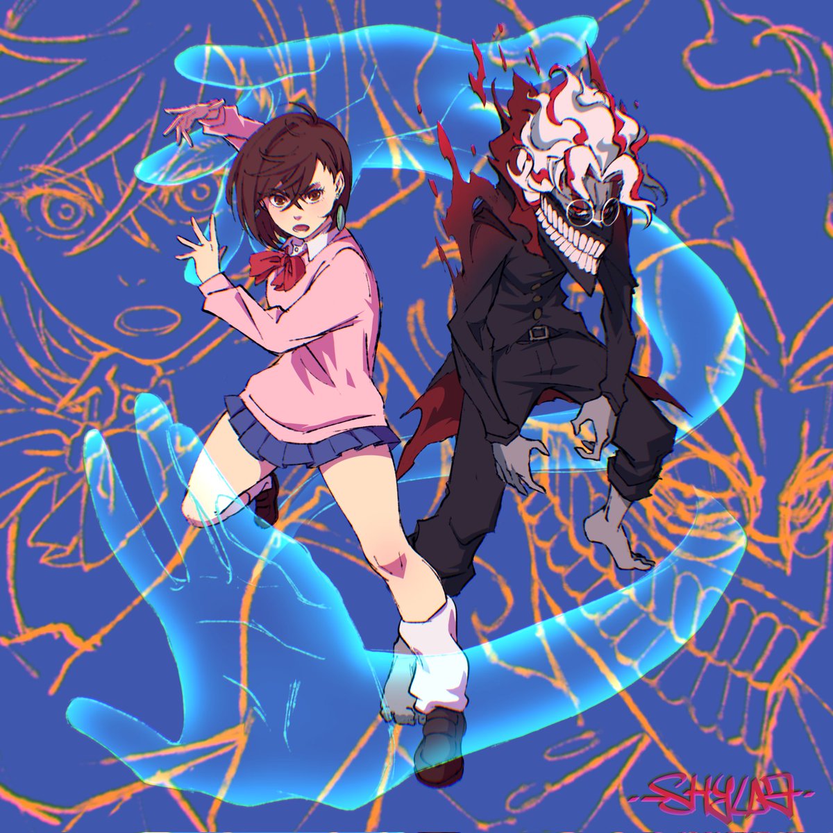 _shyua's tweet photo. Didn't have much of a plan here but more #Dandadan https://t.co/eYikrTBaTB